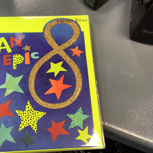 8th Birthday Card - Rachel Ellen - pow wow