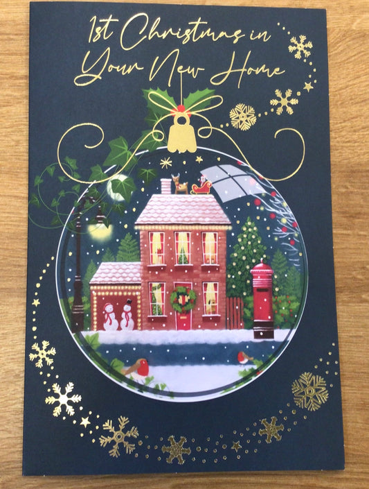 First Christmas New Home Card - Words N' Wishes