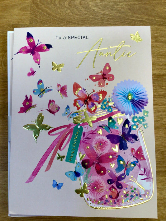 Auntie Birthday Card - Words 'n' Wishes