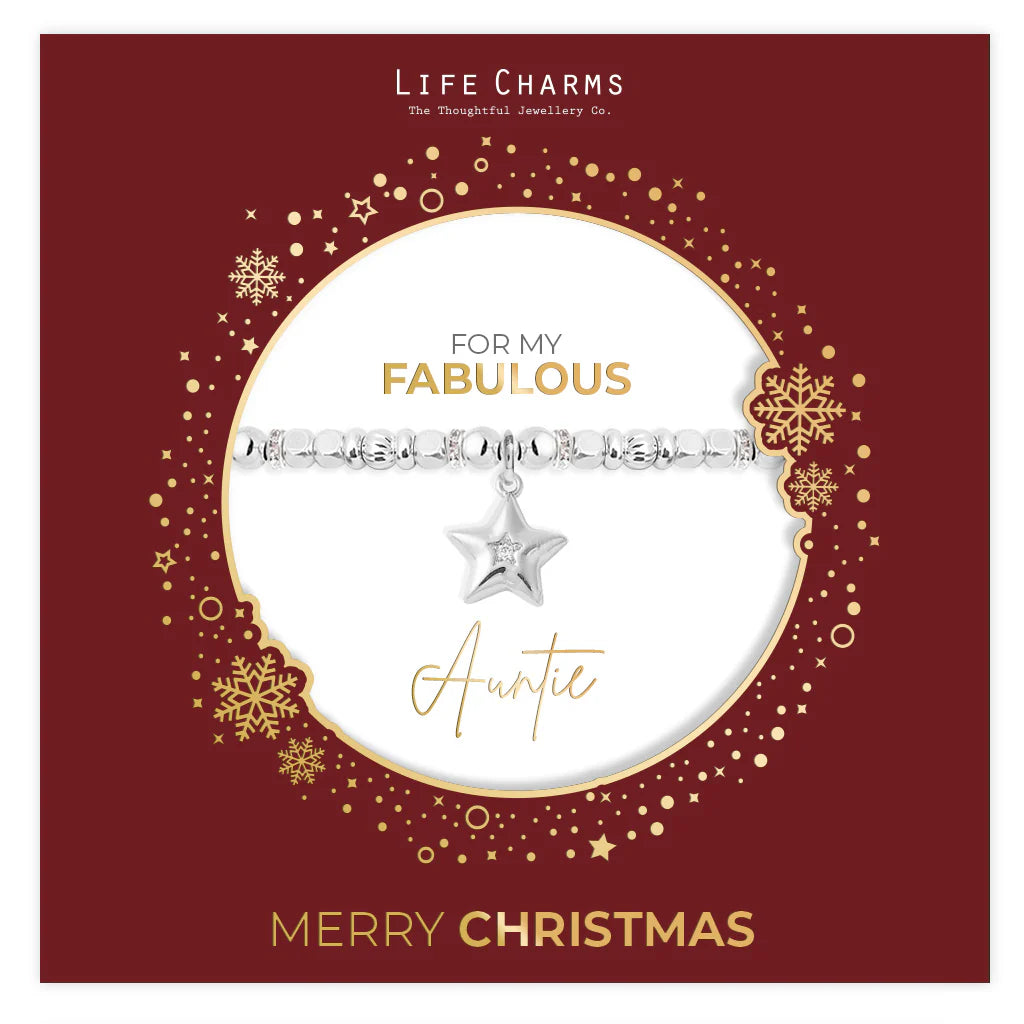 Christmas Auntie Bracelet - Life Charms Jewellery