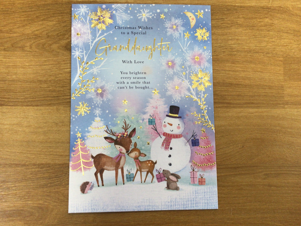 Granddaughter Christmas Card - Words N' Wishes