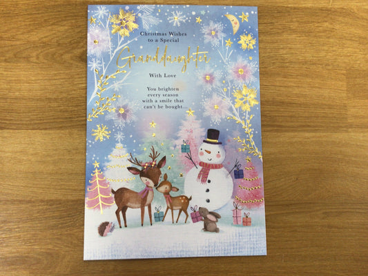 Granddaughter Christmas Card - Words N' Wishes