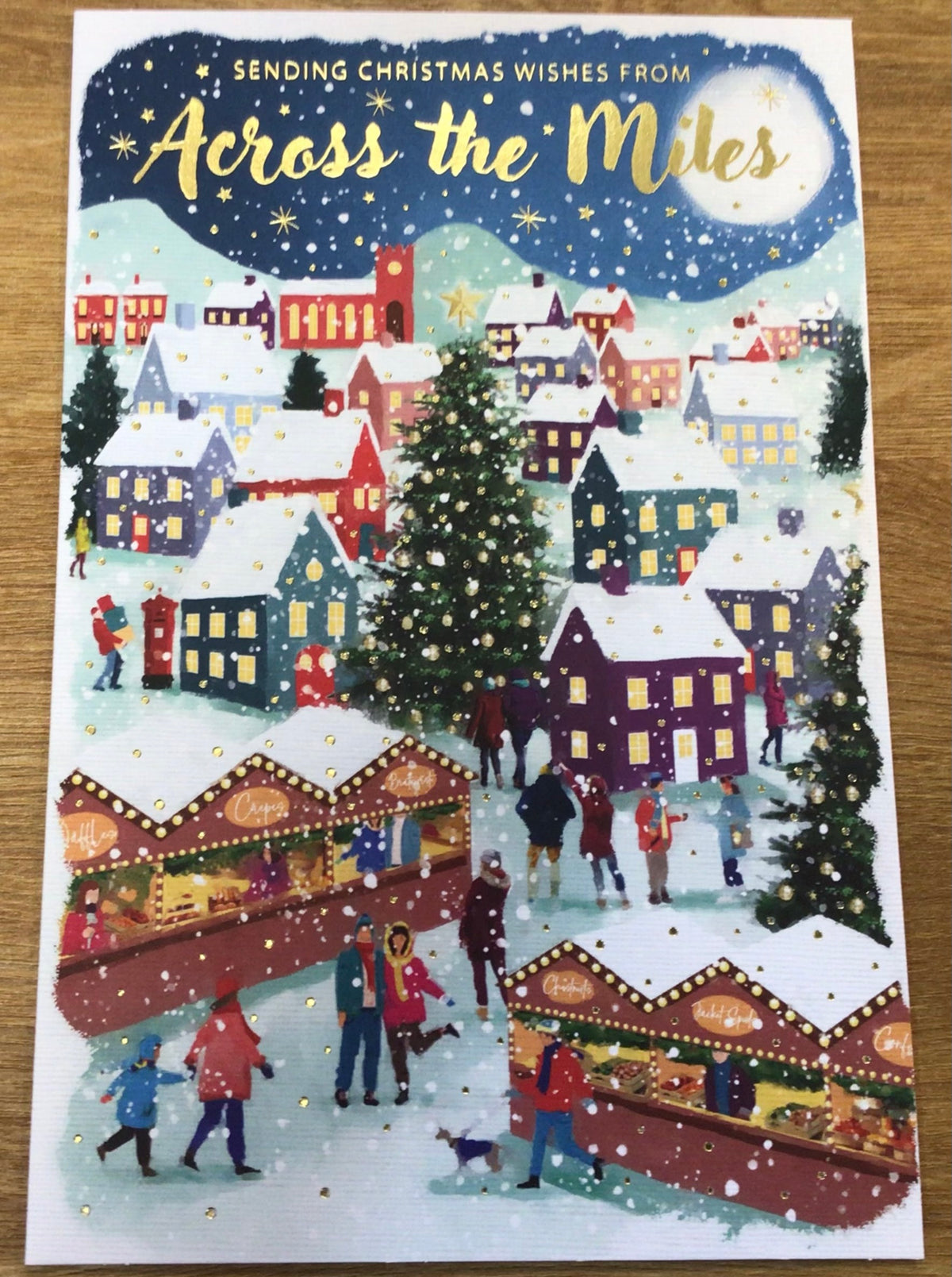 Across The Miles Christmas Card - Words N' Wishes