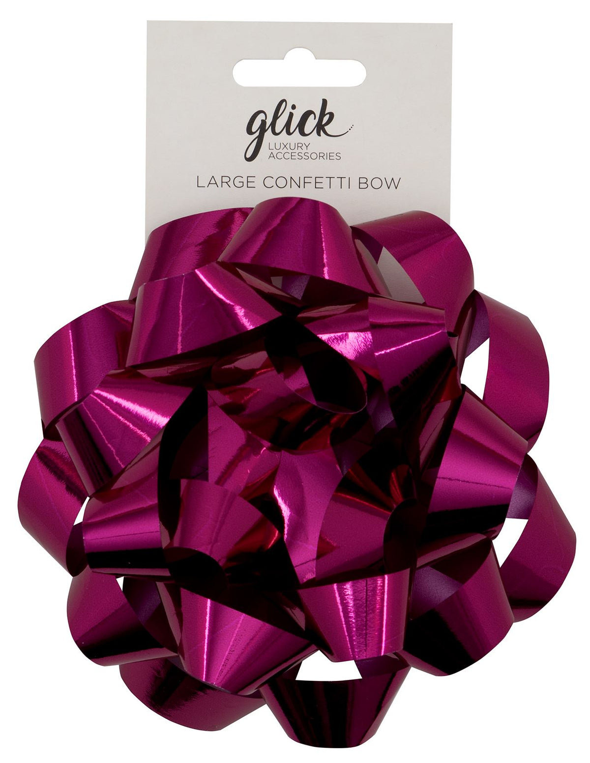 Confetti Bow Large Hot Pink