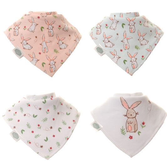 Ziggle Bunnies Dribble Bib Set of 4