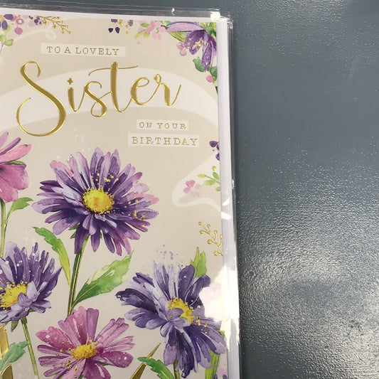 Sister birthday card - Jonny Javelin - blossom