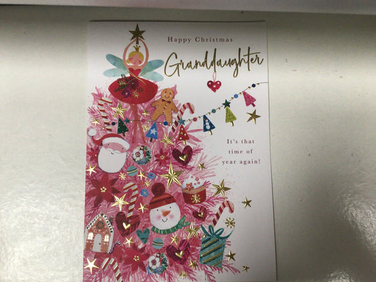 Granddaughter Christmas Card - Words N' Wishes