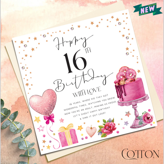 Happy 16th Birthday with love