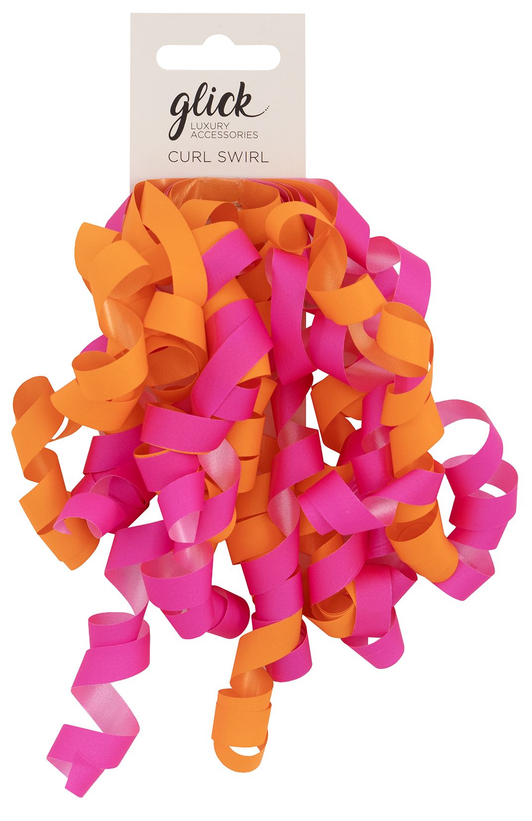 Curl Swirl Neon Pink & Orange