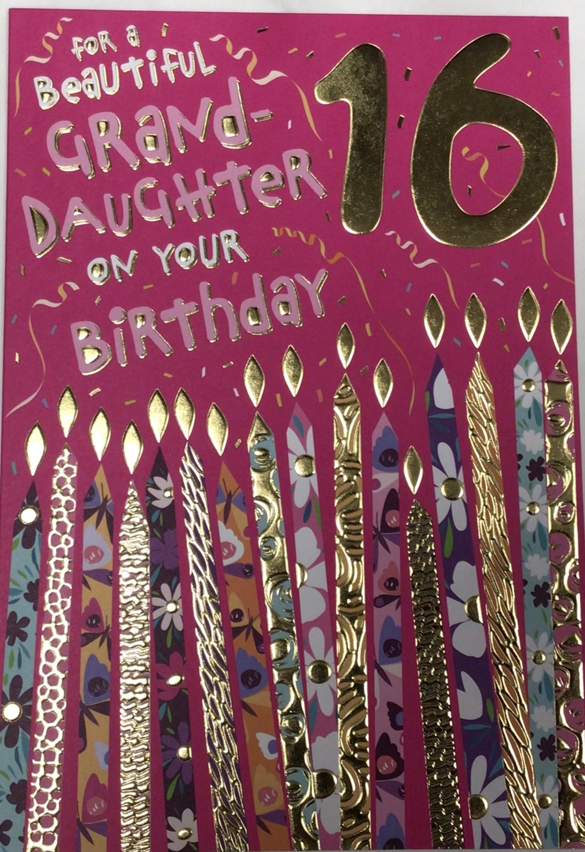 Granddaughter 16th Birthday Card - Words 'n' Wishes