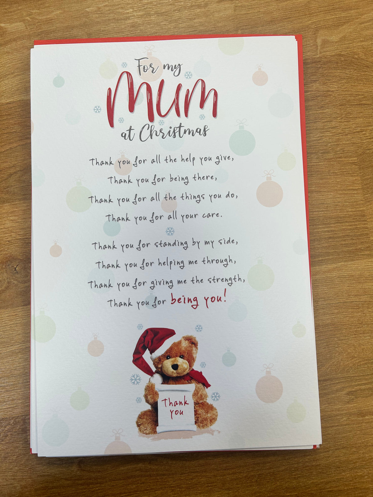 For My Mum at Christmas