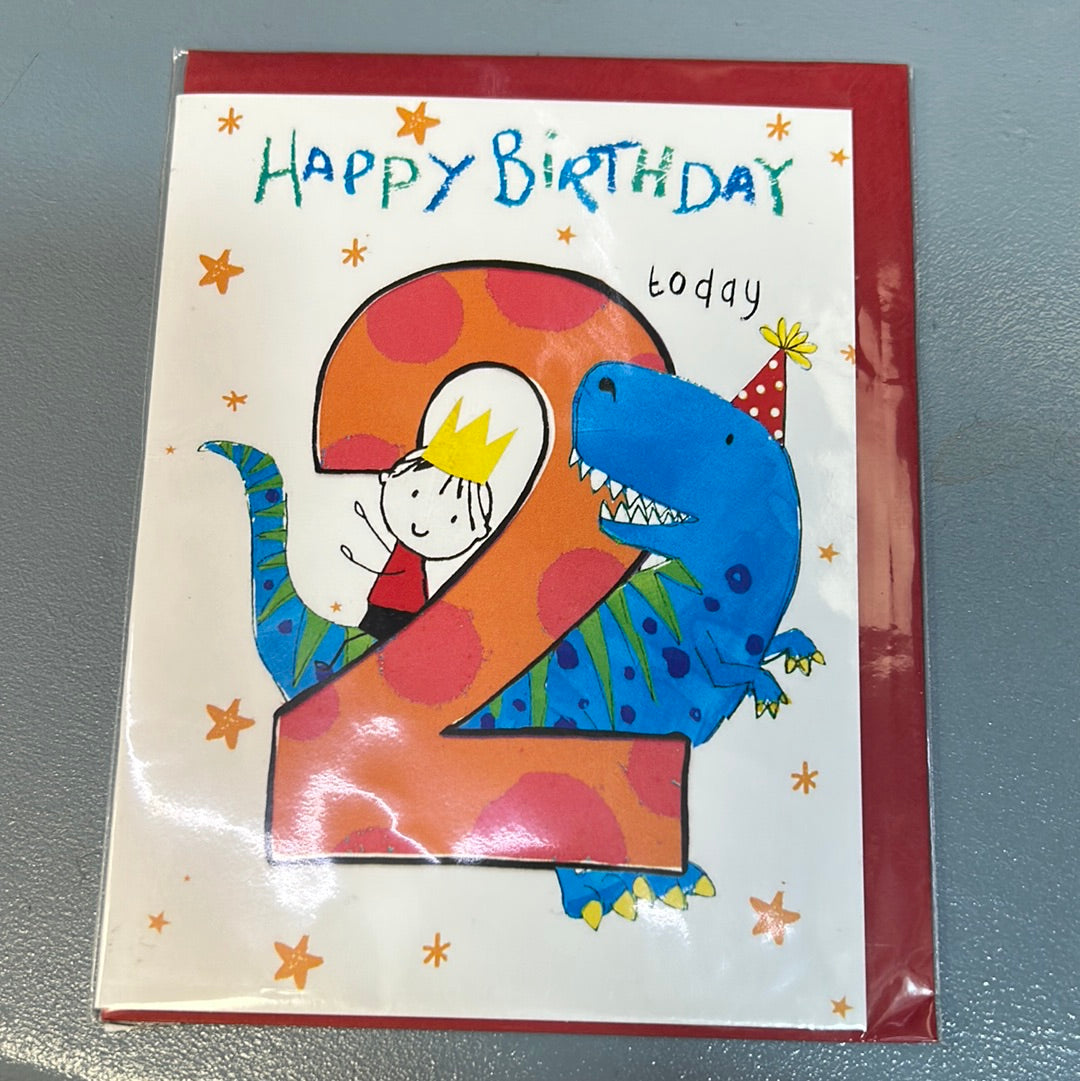 2nd Birthday Card - H&G