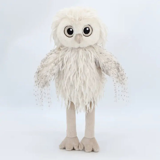 Beige Dingle Dangle Owl Plush Soft Toy 25cm - Jomanda