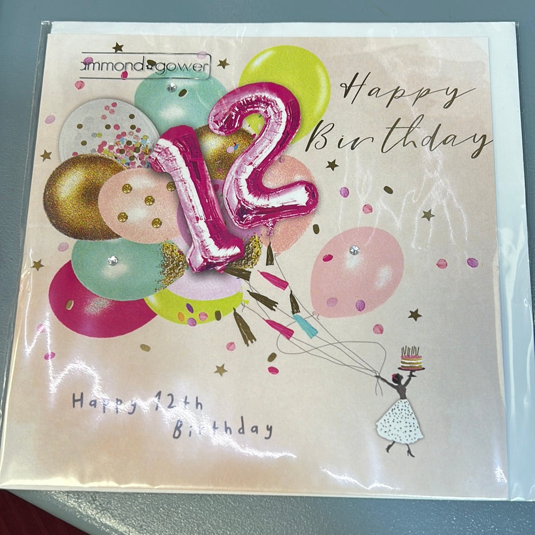 12 Birthday Card - H&G