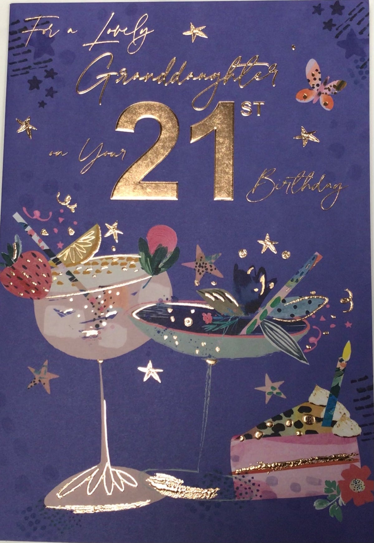 Granddaughter 21st Birthday Card - Words 'n' Wishes