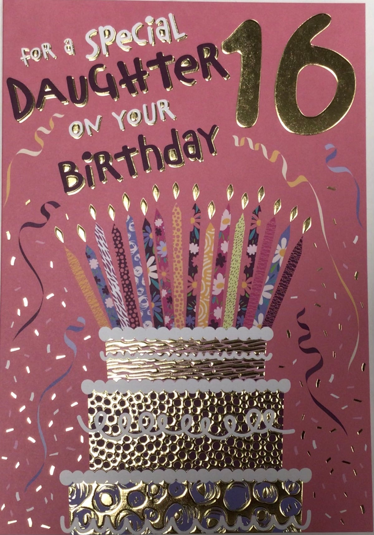 Daughter 16th Birthday Card - Words 'n' Wishes