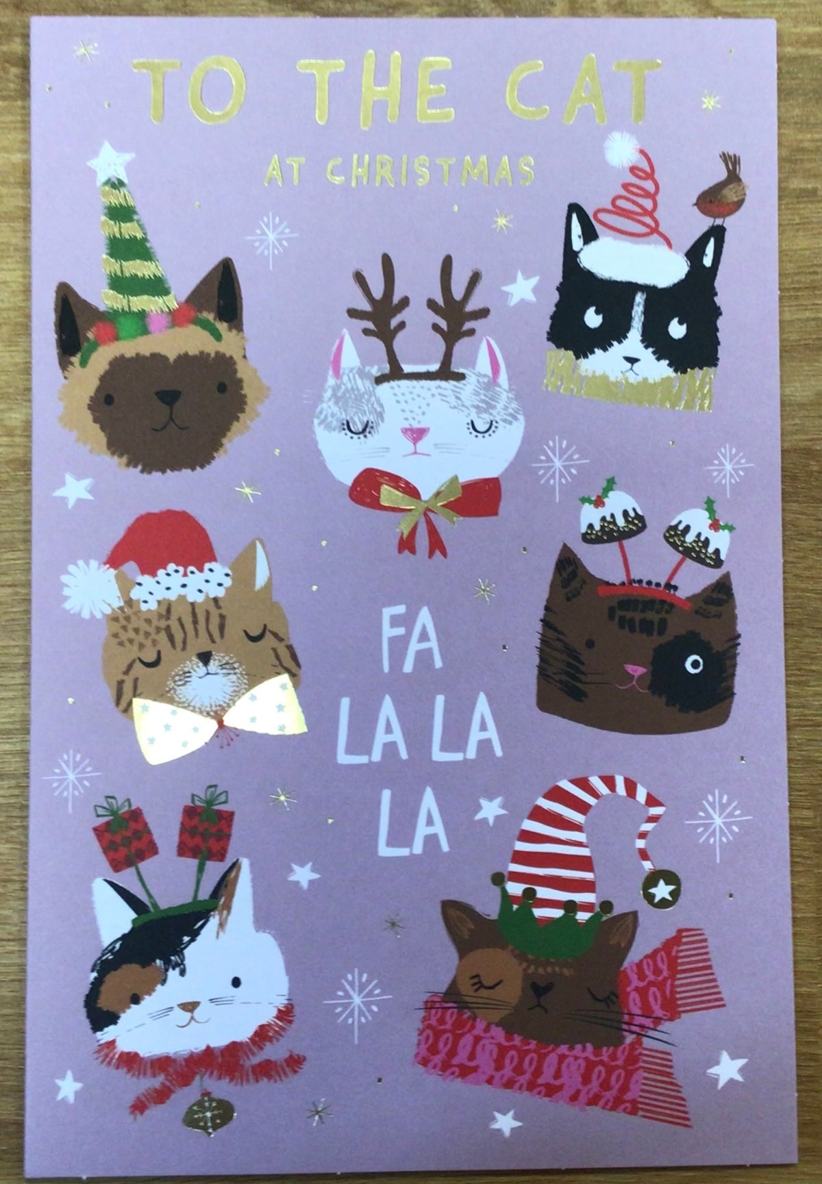 To The Cat Christmas Card - Words N' Wishes