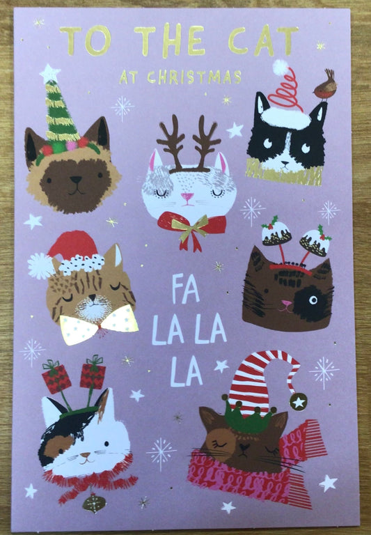To The Cat Christmas Card - Words N' Wishes