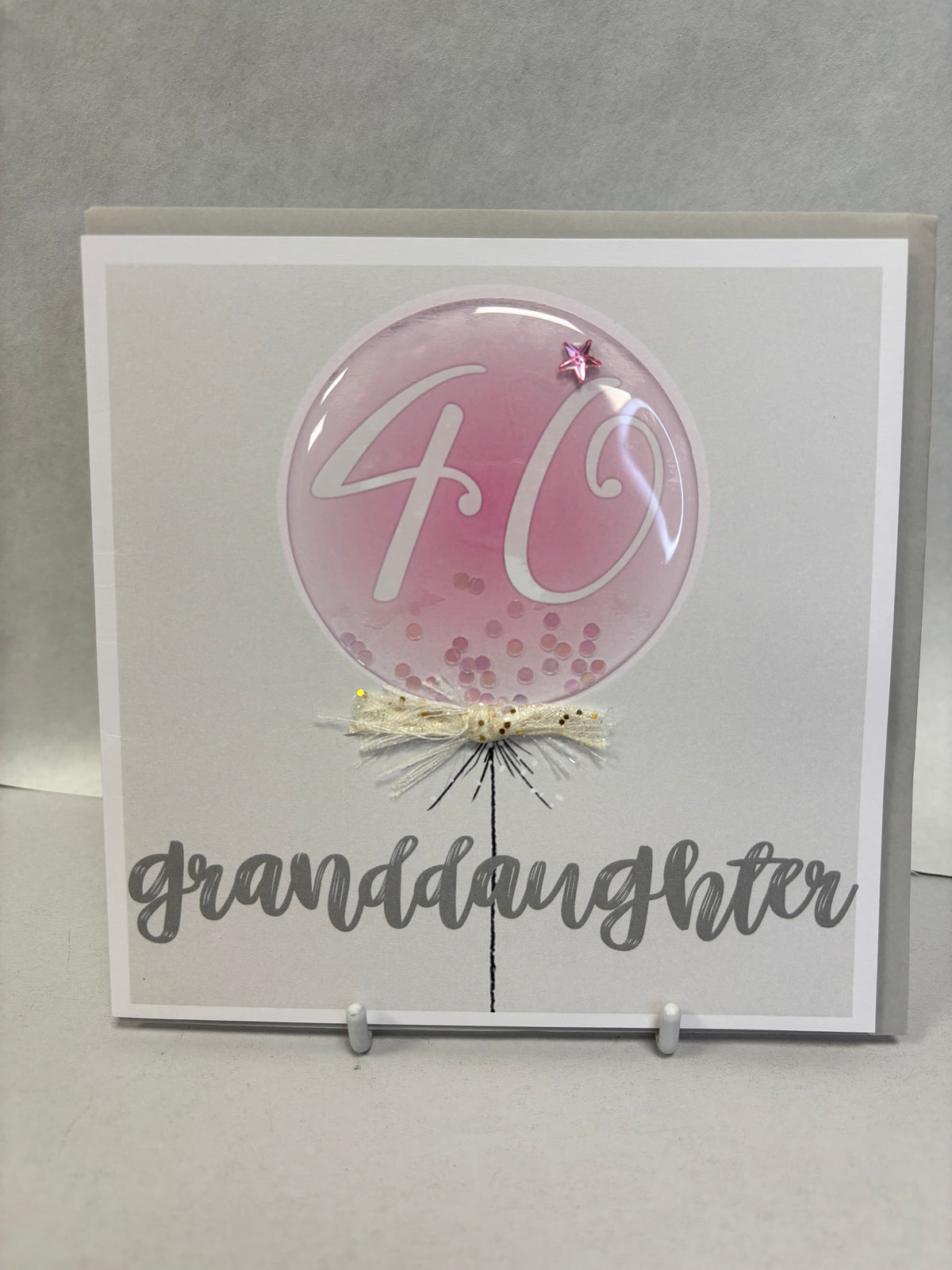 Granddaughter 40th Birthday Card - Tracey Russel