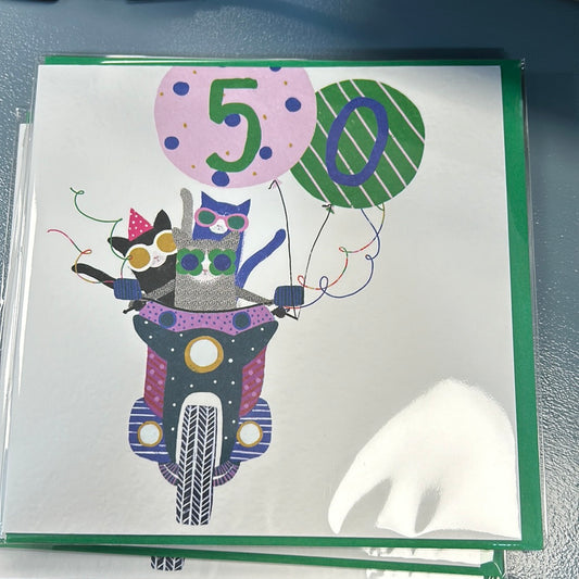50 Age Birthday Card - Cinnamon Aitch