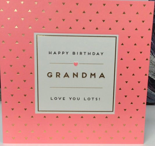 Grandma birthday card pigment