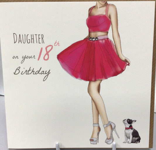 18 Daughter birthday card - A Made Hand