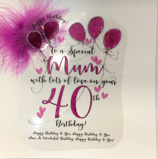 Mum 40th birthday WJB