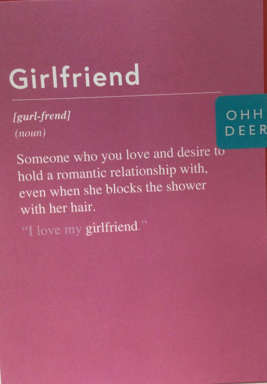 Girlfriend birthday cards oh deer
