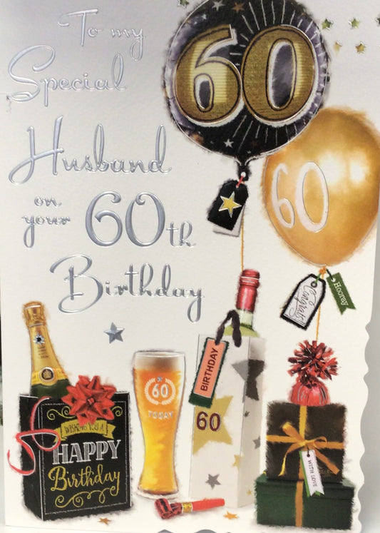 Husband 60 Birthday Card - Javelin