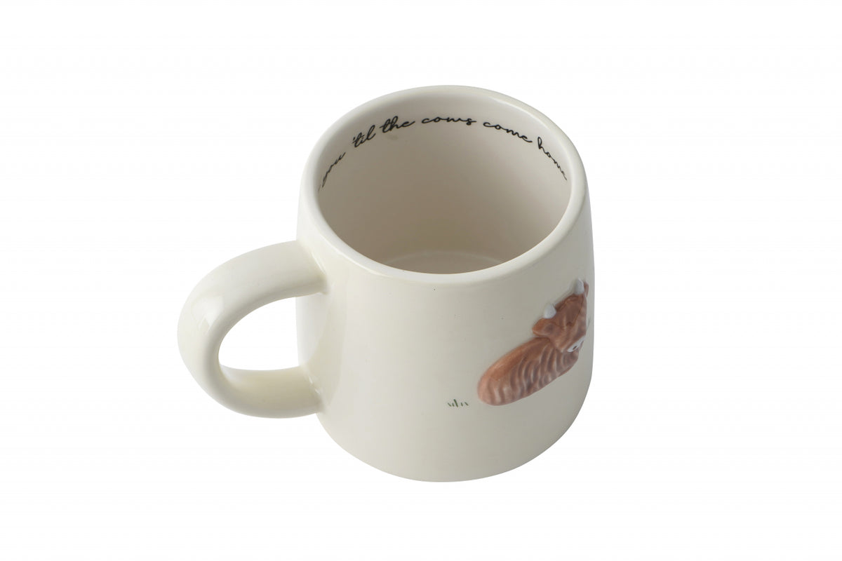 Highland Cow Stoneware Mug
