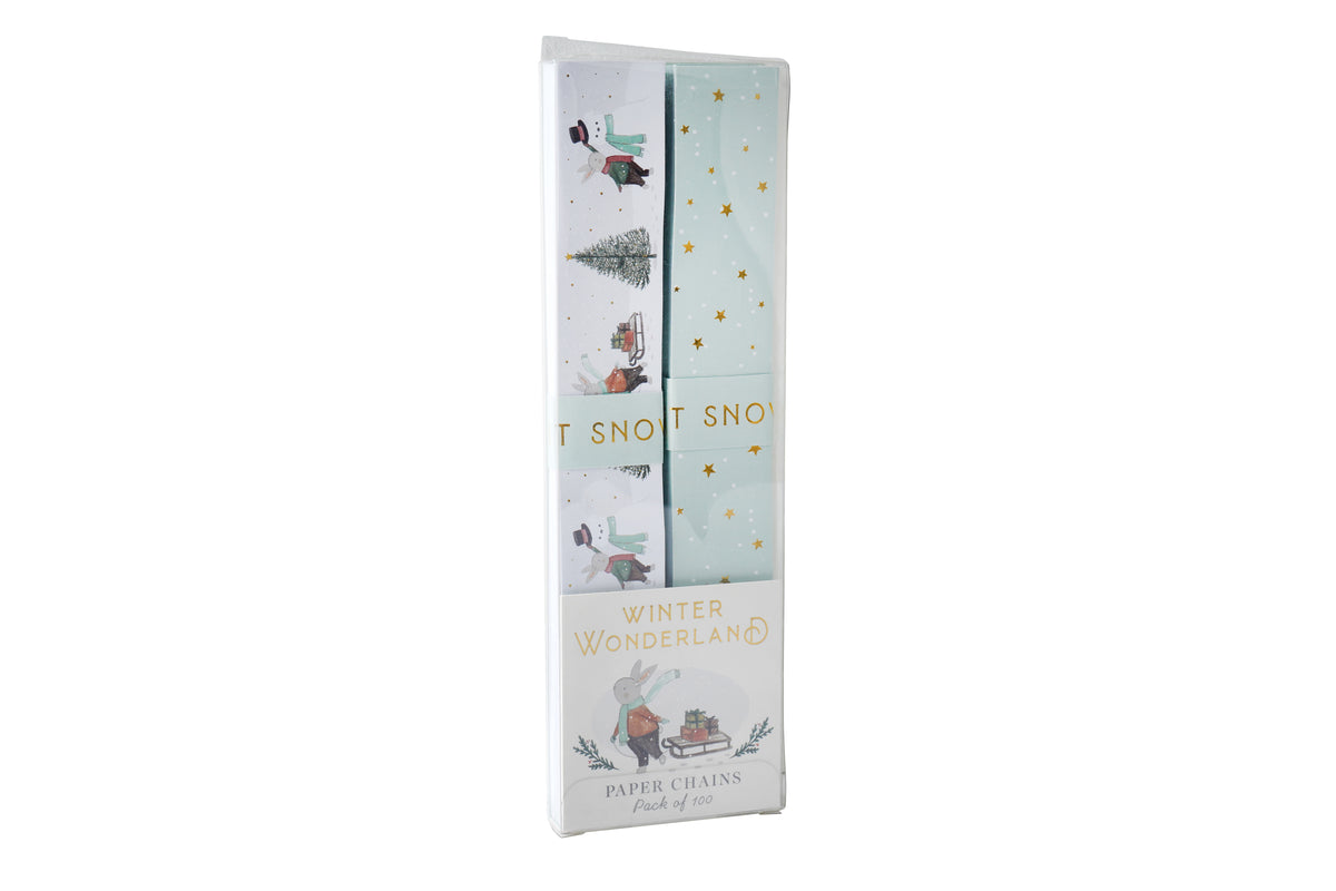 Little Bear Winter Wonderland Christmas Paper Chains