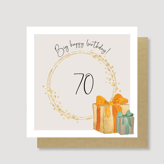 70th Birthday Card