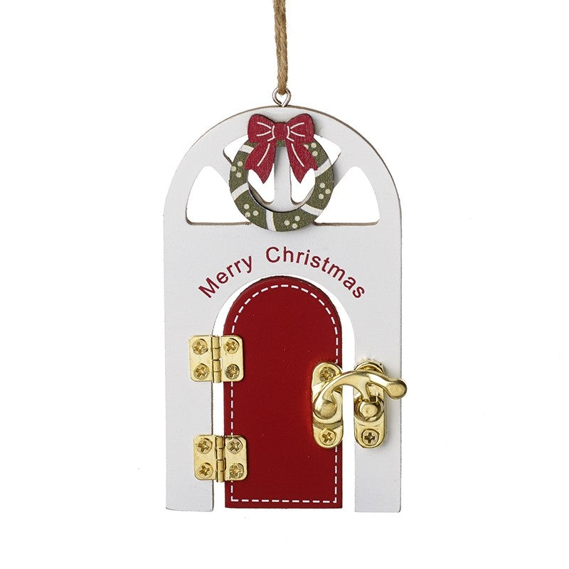 Hanging Fairy Door Christmas Decoration