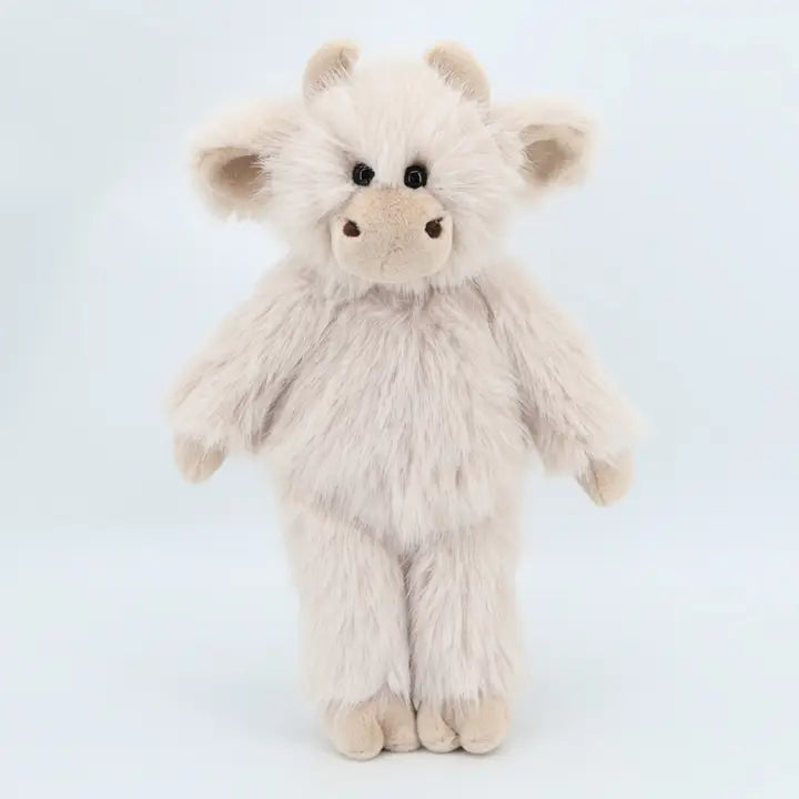 Beige Highland Cow Plush Soft Toy 26cm - Jomanda