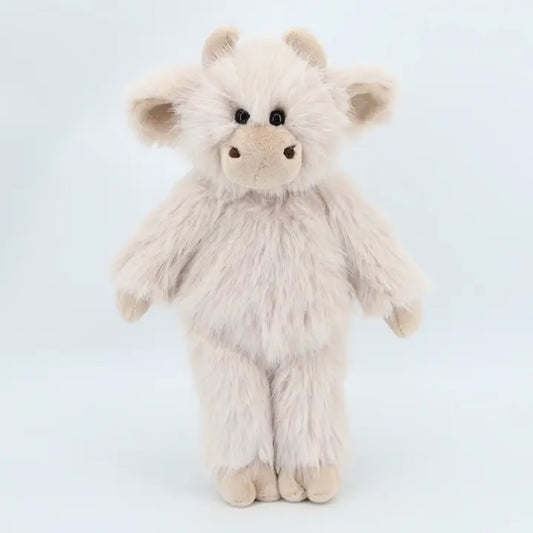 Beige Highland Cow Plush Soft Toy 26cm - Jomanda