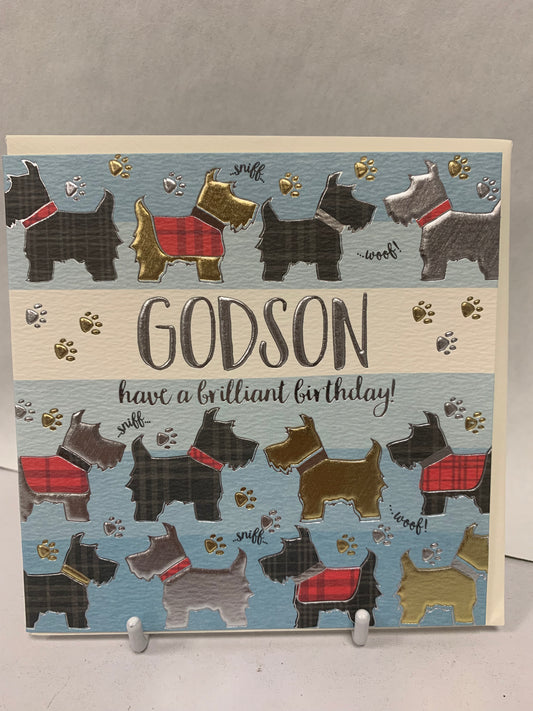 Godson Birthday Card - WJB