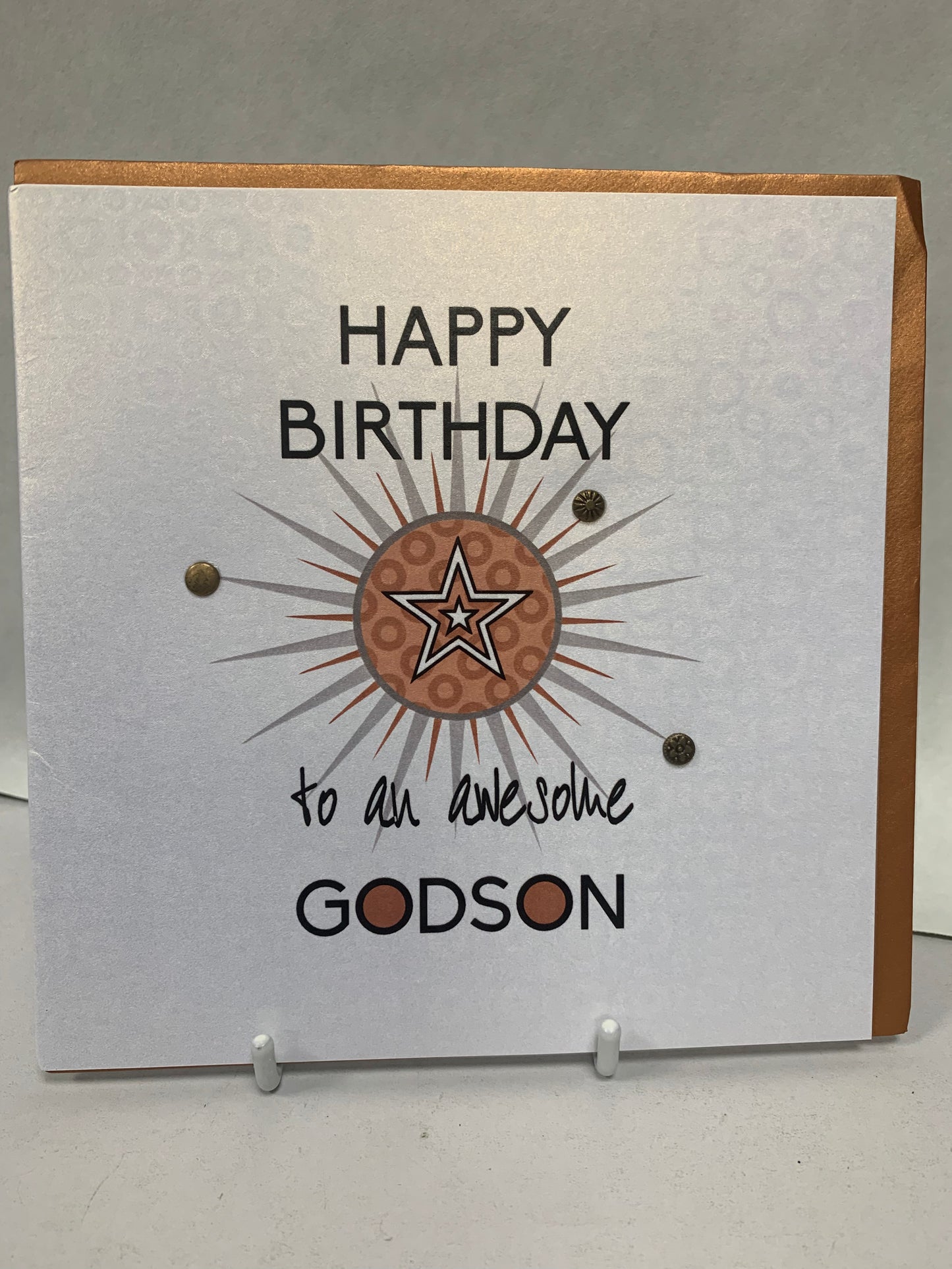 Godson Birthday Card - Handcrafted