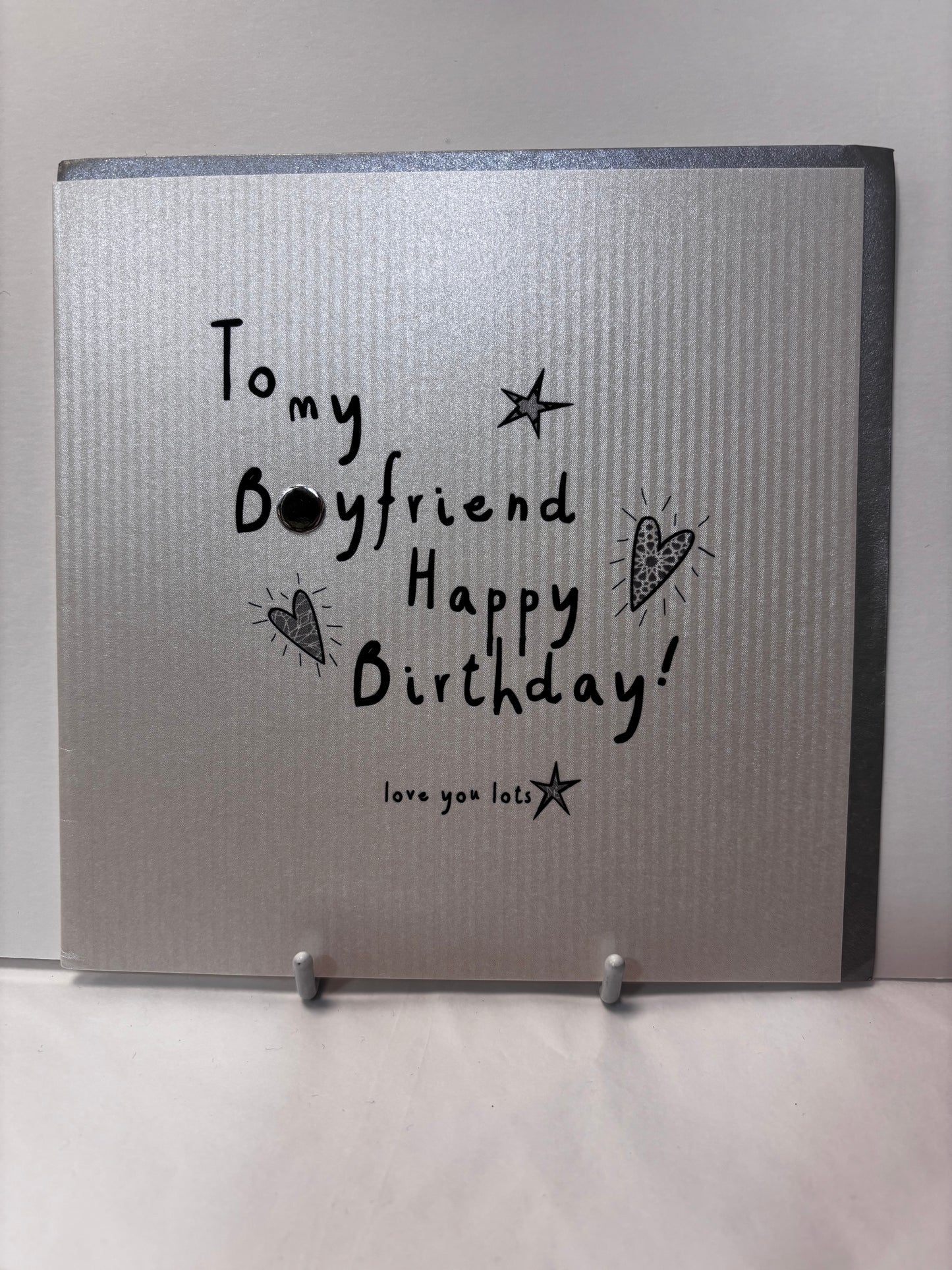 Boyfriend card in a word