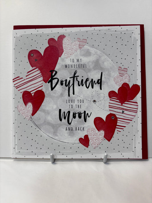 Boyfriend card handcrafted card
