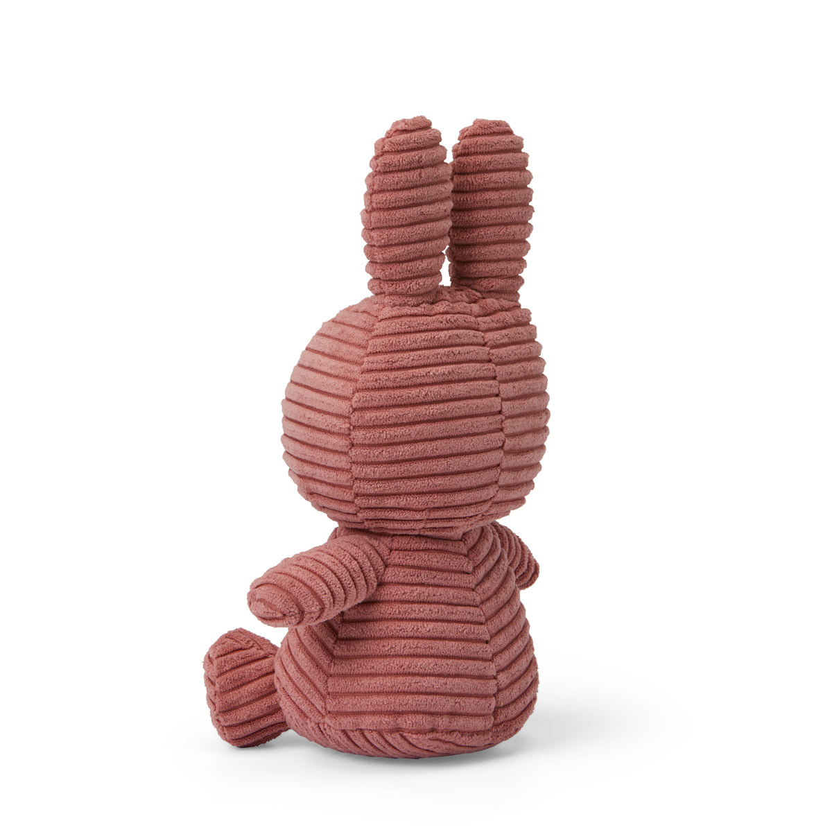 Miffy Sitting Corduroy Plush Dusty Rose | Soft Toy Bunny