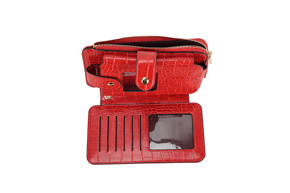 2-in-1 Phone Case & Wallet with Wrist Strap – Navy
