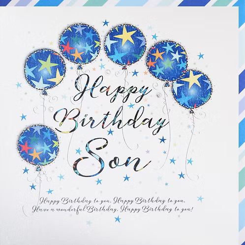Son Birthday Card - Wendy Jones Blackett