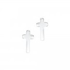 Sterling Silver Cross Stud Earrings | First Holy Communion Gift