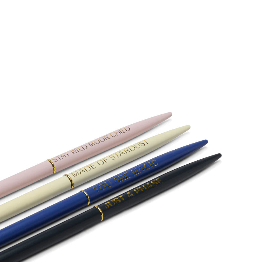 Twisty Slim Metal Pen Set – Celestial (Set of 4)