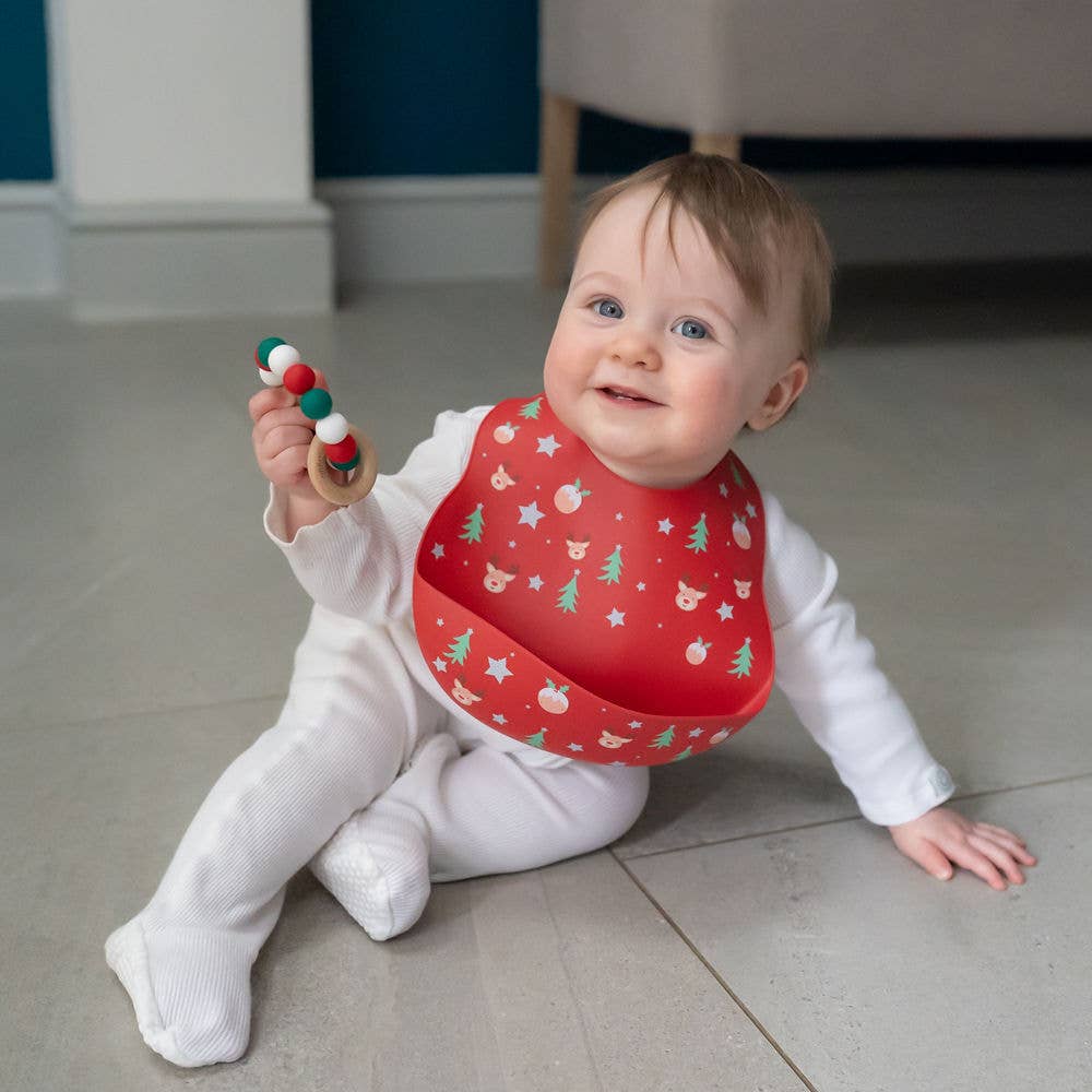 Catch It Silicone Bib Christmas