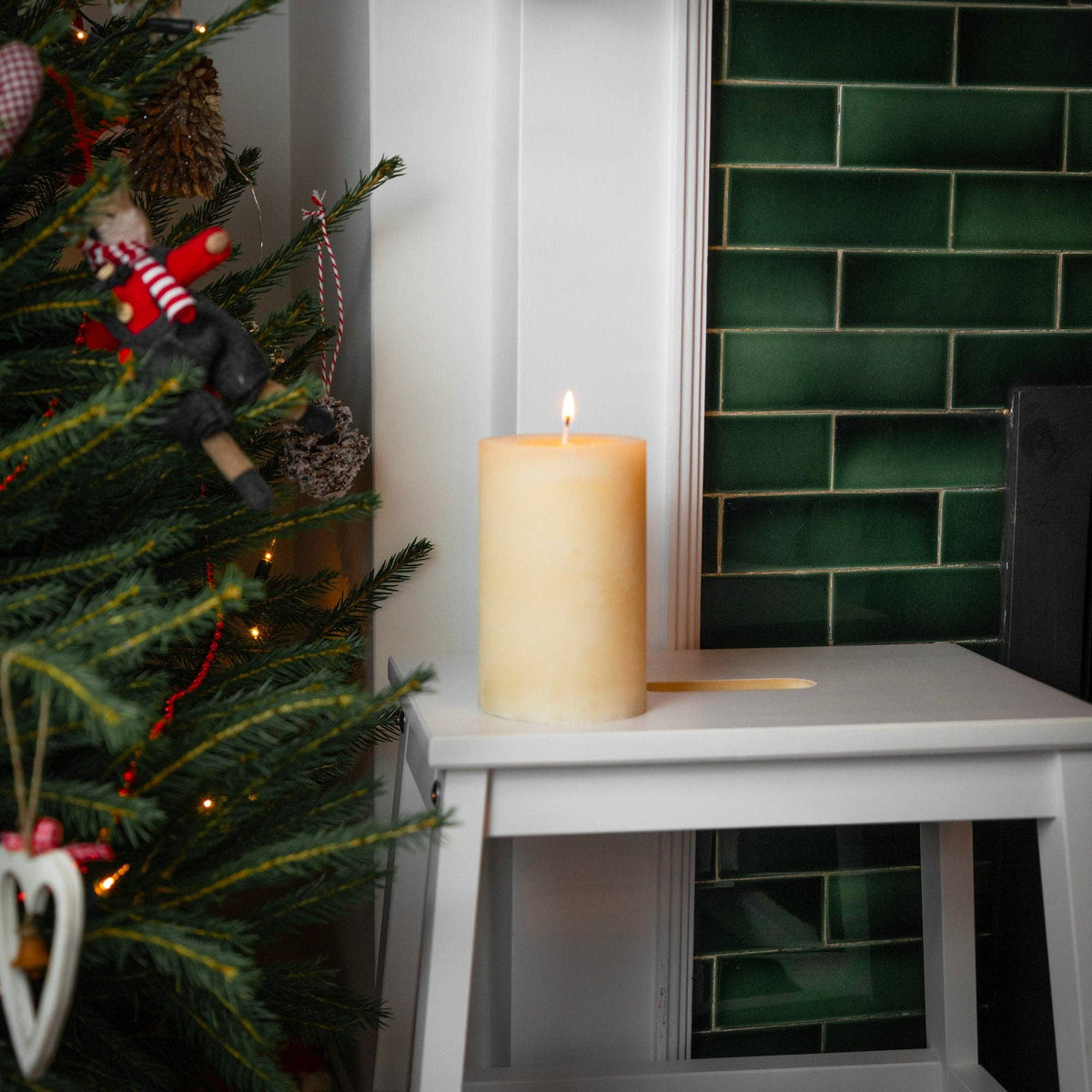 Vanilla Scented Pillar Candle - 110 Hour Burn Time