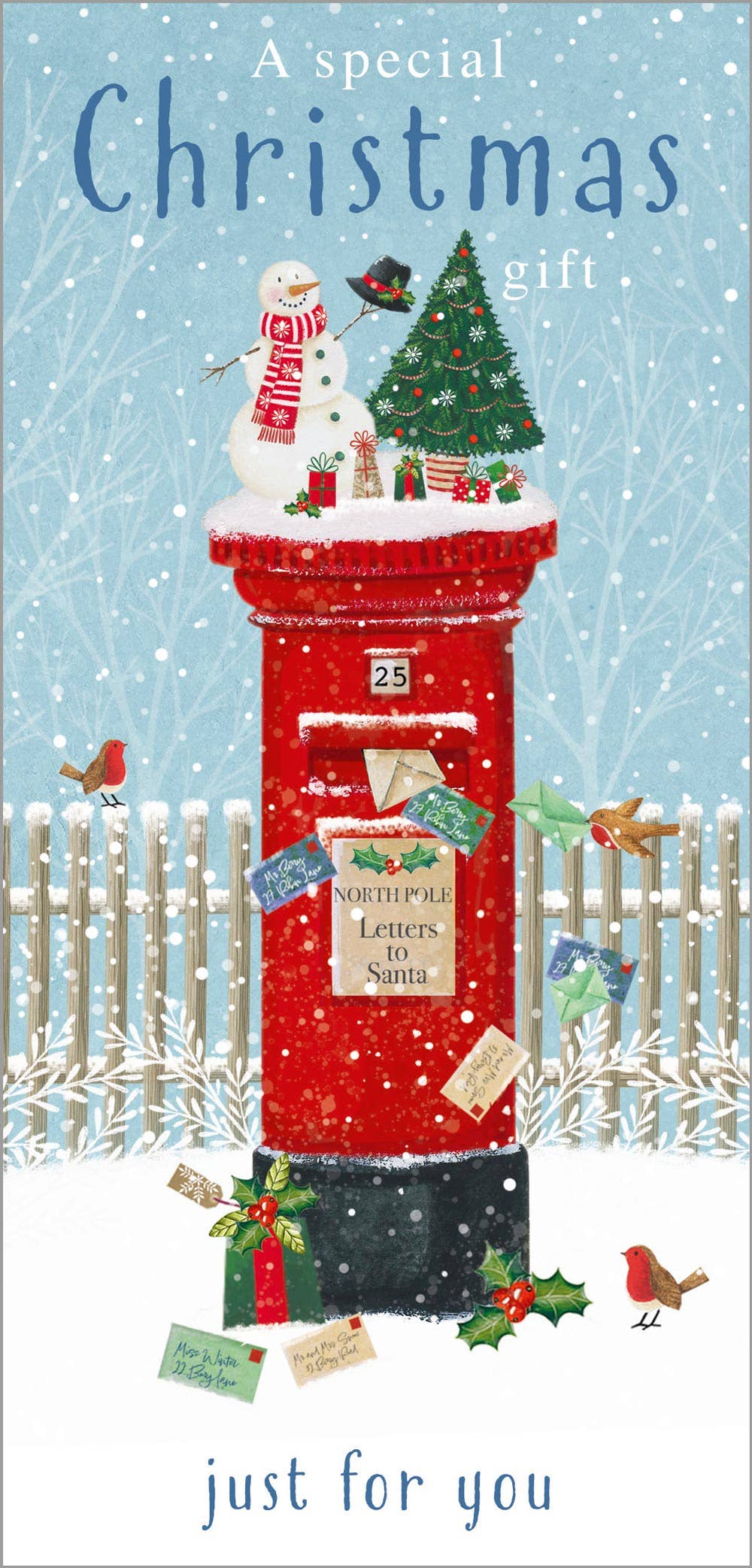 Christmas Money Wallet Card - Christmas Postbox