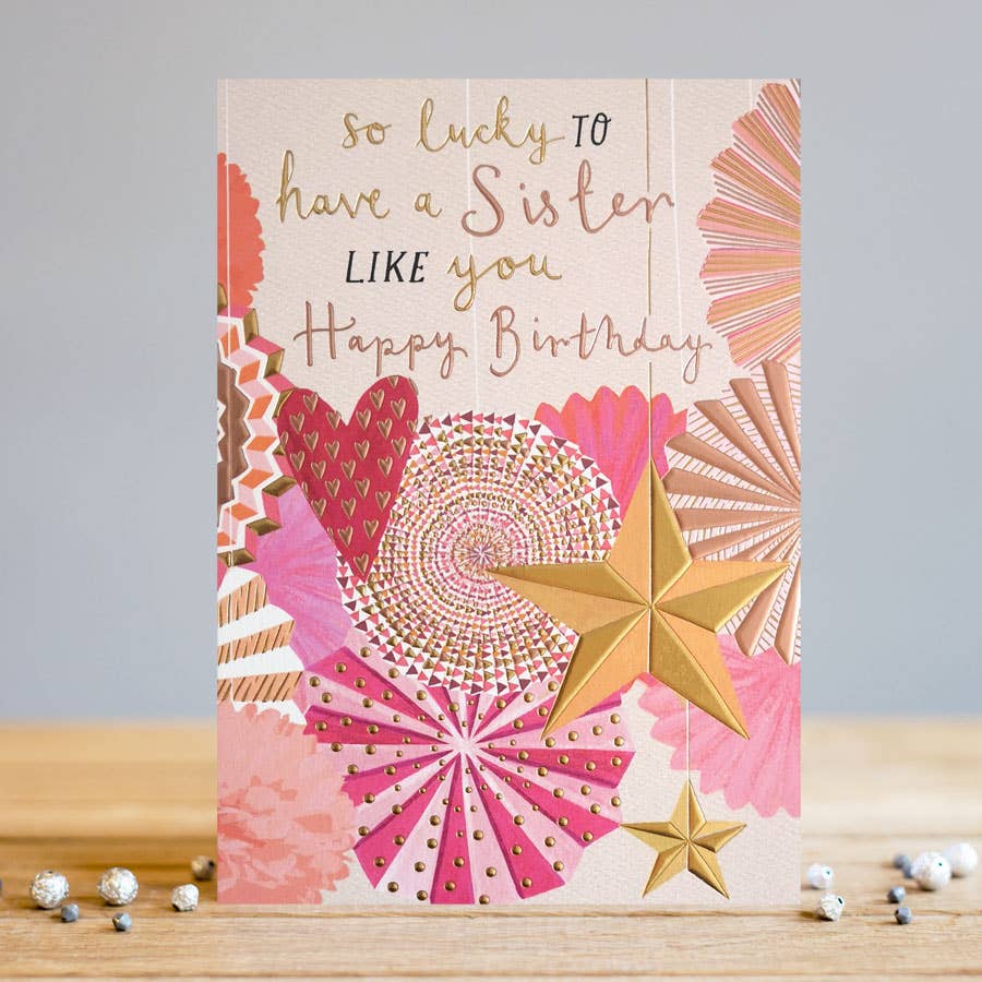 Sister Happy Birthday Card | Female Birthday Card