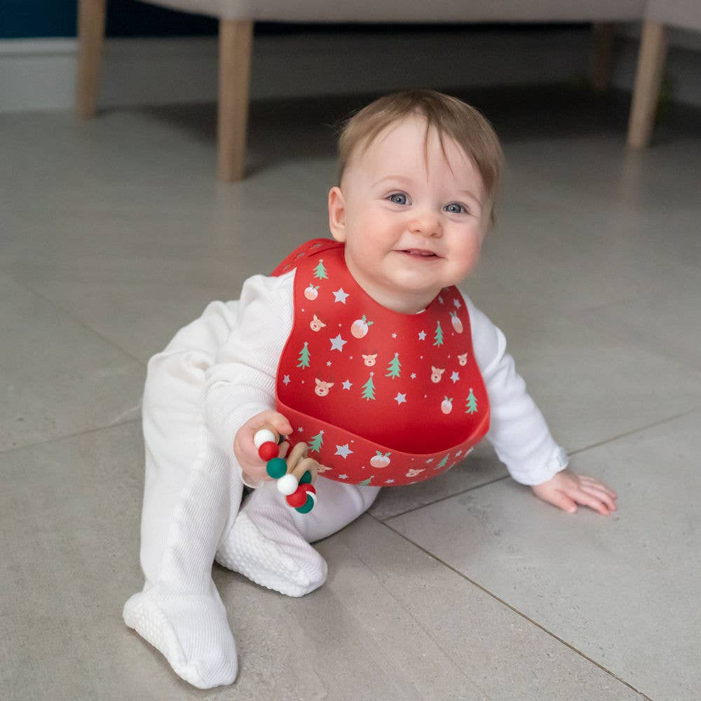 Catch It Silicone Bib Christmas