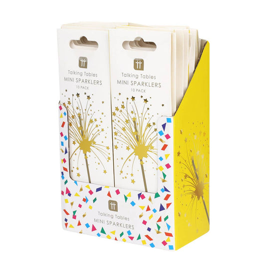 Mini Rainbow Cake Sparklers  | 10 Pack | Birthday |